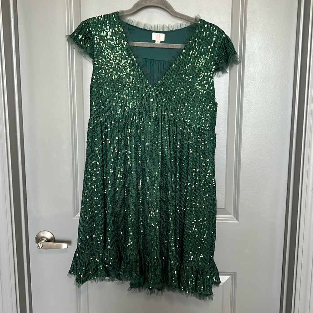 Sequined Holiday Dress